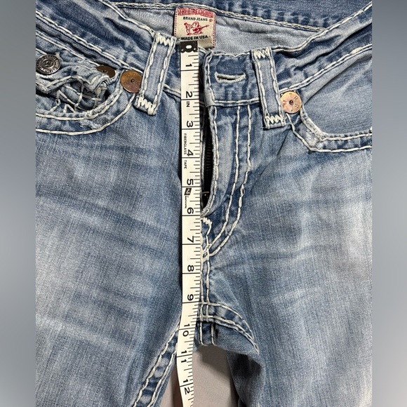 HOT AUTHENTIC USA Men's TRUE RELIGION 859 RICKY SUPER T STRAIGHT Jeans 34 - Picture 12 of 16